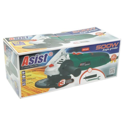 Úhlová bruska 500W, 115mm ASIST AE3U50DN-1