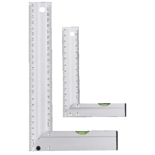 Sada ALU úhelníků s vodováhou ASIST 47-1220