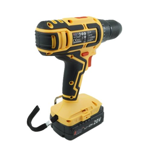 Aku vrtačka 20V 2,0Ah v kufru s automatickým kompresorem 10Bar