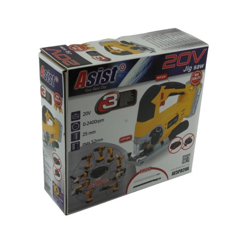 Aku přímočará pila 20V ASIST AE5PD20A, řada AKU GANG!