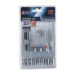 Sada nástrčných klíčů 18ks + úložná taška se sponou na opasek