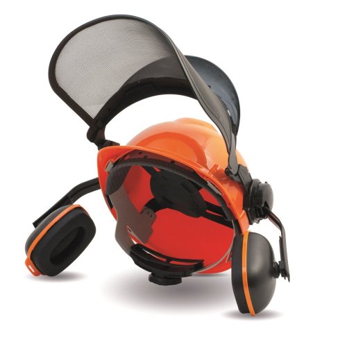 Pracovní ochranná přilba se štítem a ochrannou sluchu ASIST Smart GardenARZ3H001