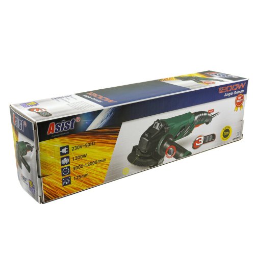 Úhlová bruska 1200W, 125mm ASIST AE3U120DN-2