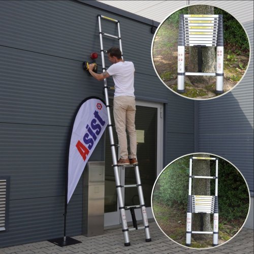Teleskopický žebřík Alu, 2,5m ASIST AR99-6250
