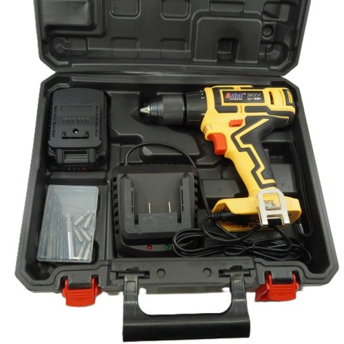 Aku vrtačka 20V 2,0Ah v kufru s automatickým kompresorem 10Bar