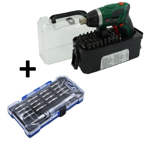 Aku šroubovák 3,6V Li-ion v boxu 52 dílů + ZDARMA sada hodinářských šroubováků