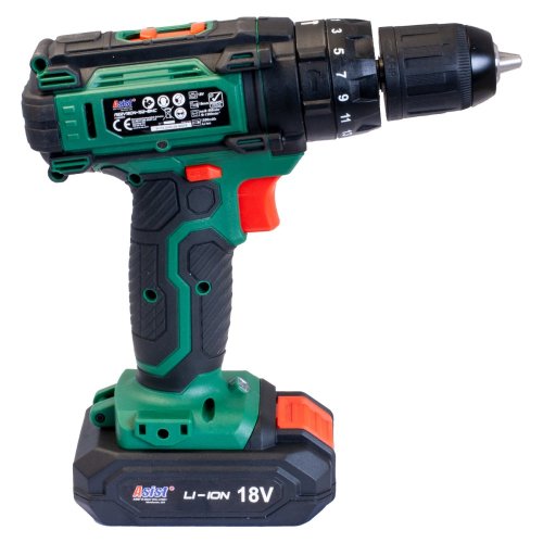 Aku vrtačka 18V / 2x 1,5Ah příklep ASIST AE2V18DN-152-BMC