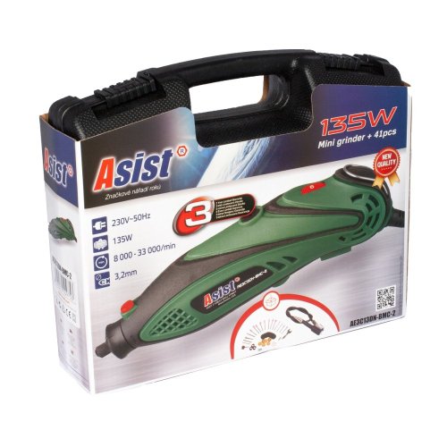 Mini bruska přímá 135W, 41 ks ASIST AE3C13DN-BMC-2