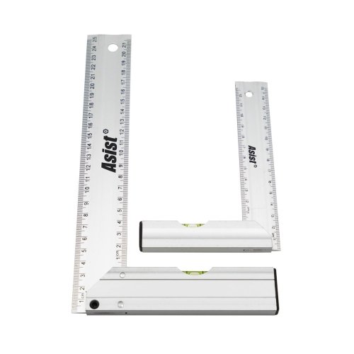 Sada ALU úhelníků s vodováhou ASIST 47-1220