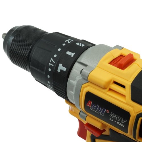 Aku vrtačka 20V 2,0Ah BRUSHLESS v kufru AE2V20AB-201P-BMC ASIST, řada AKU GANG!