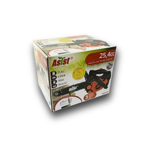 Benzínová jednoruční řetězová pila 25,4cc, 30cm, 2,5kg