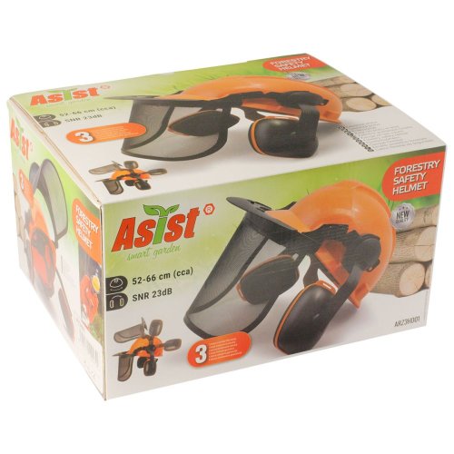 Pracovní ochranná přilba se štítem a ochrannou sluchu ASIST Smart GardenARZ3H001