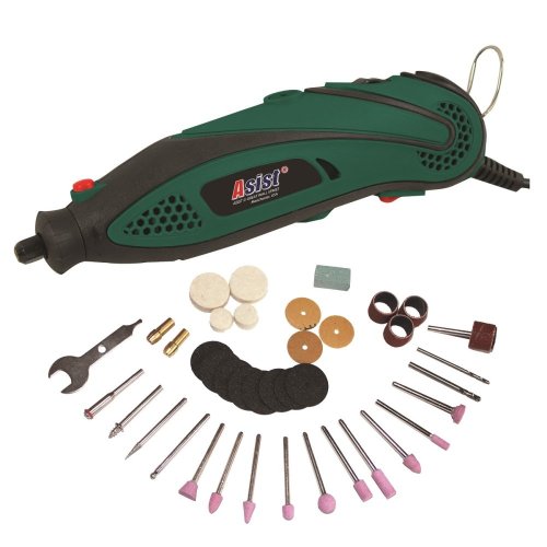 Mini bruska přímá 135W s příslušenstvím 40 ks ASIST AE3C13DN-BMC-3