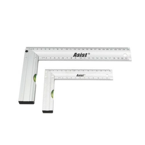 Sada ALU úhelníků s vodováhou ASIST 47-1220