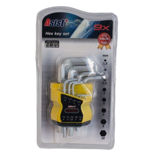 Sada imbusových klíčů - 9 ks, CR-V, ASIST 21-1221